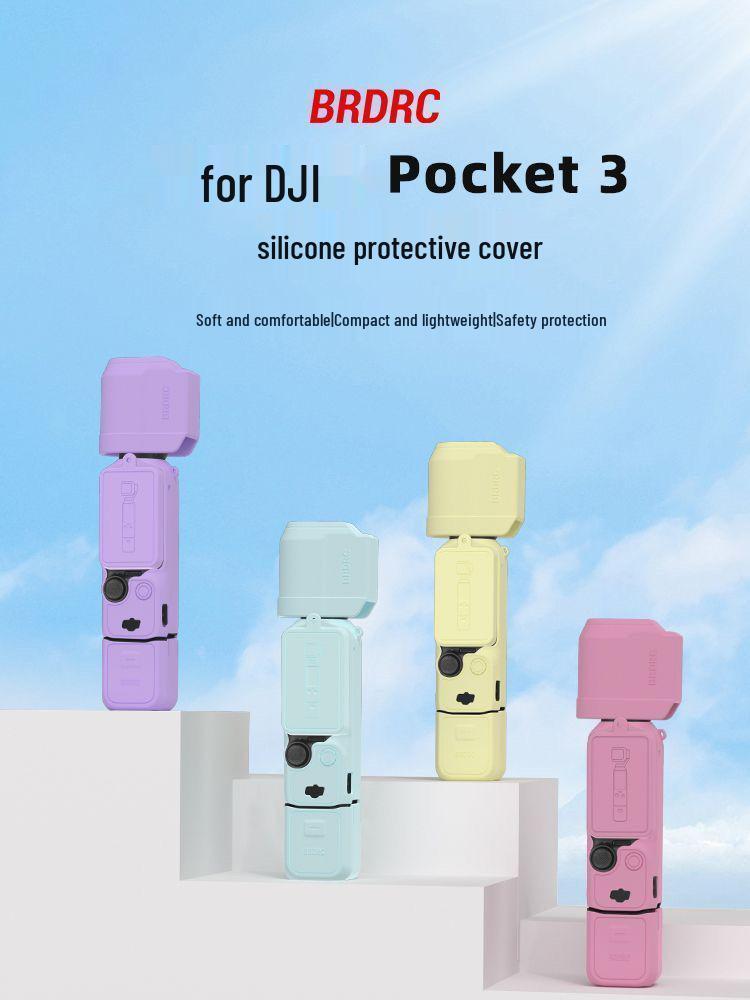 Soft Silicone Protective Case for DJI OSMO Pocket3 - Lens and Gimbal Dust Cover