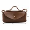 Retro PU Leather Mini Crossbody Bag Small Horizontal Coin Purse Solid Color Lipstick Bag