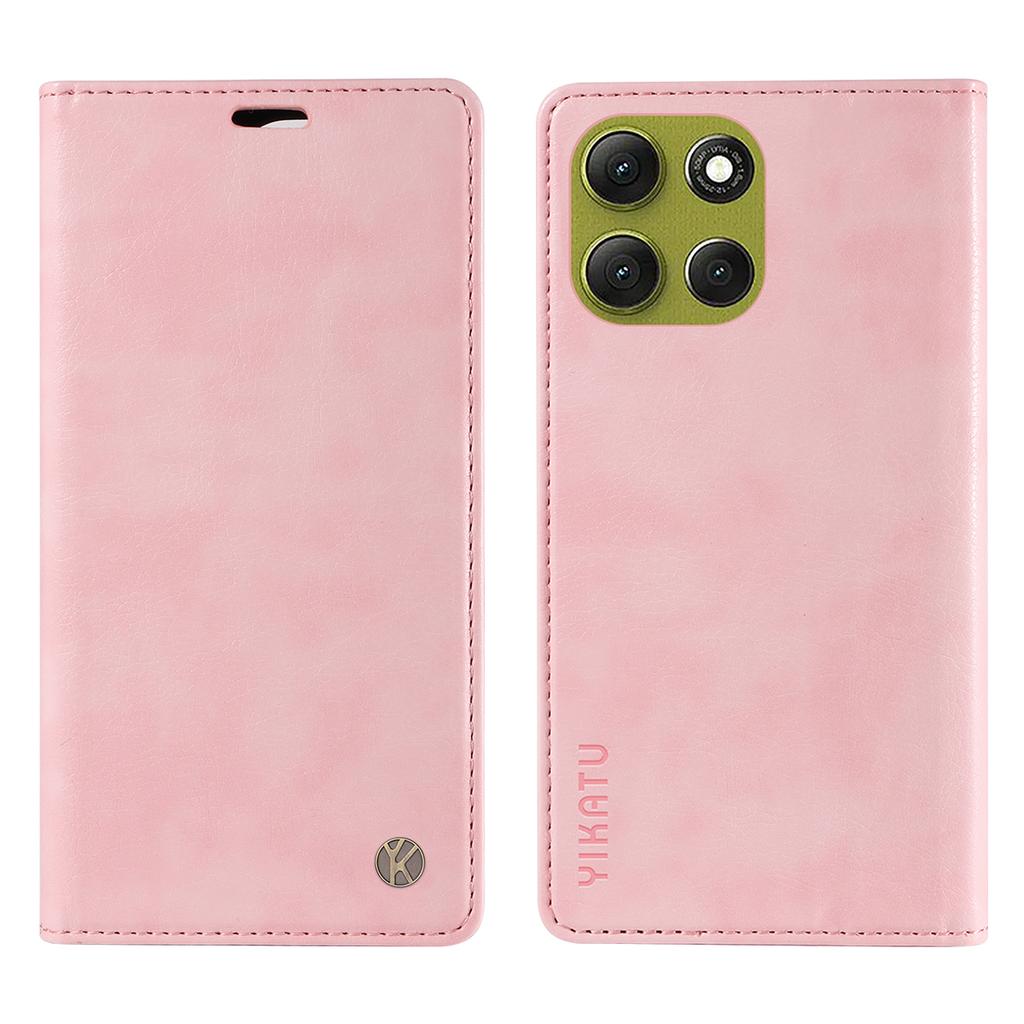 For Motorola Moto G86 5G Wallet Case YIKATU YK-006 Magnetic Closure Leather Phone Cover Litchi Texture