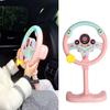 Passenger Seat Steering Wheel Toy with Music Light Kids Car Driving Simulation Wheel Toddlers Pretend Driving Educational Steering Wheel Boys Girls