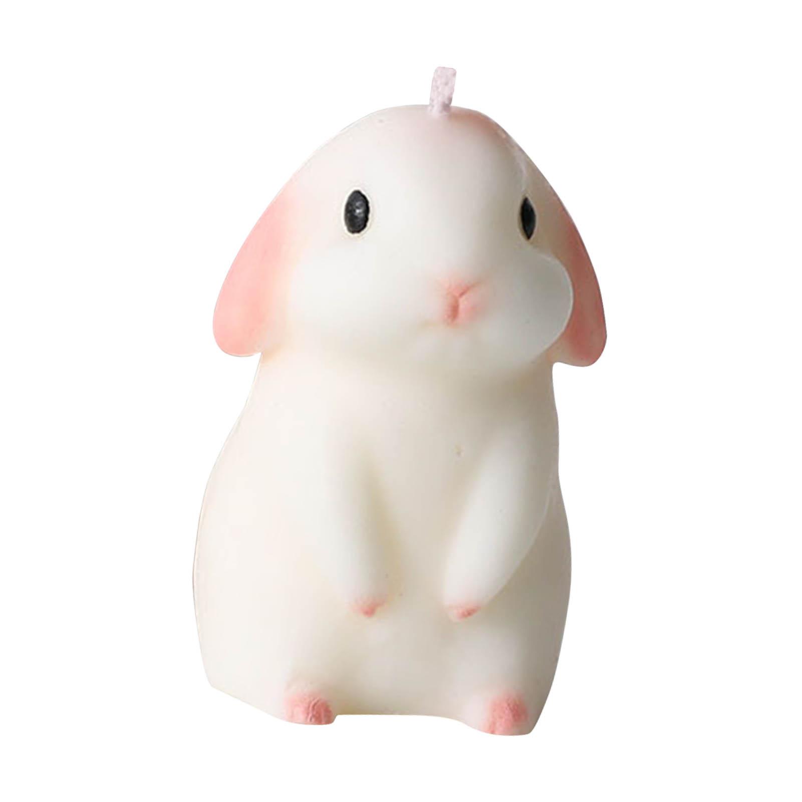 

Bunny Scented Candle Soy Wax Rabbit Scented Candle Cute DIY Bunny Candle Decoration Ornament for Bedroom Bathroom