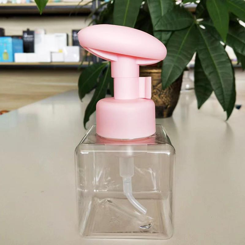 Botella Transparente Cuadrada de 250 ml Jabón Líquido Mousse Batida Puntos Embotellado Champú Loción Gel de Ducha Botellas con Bomba Para Dispensador de Jabón