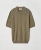TRADCLUB Button-Down Henley Neck Short Sleeve Knit 5 Colors (Type A)