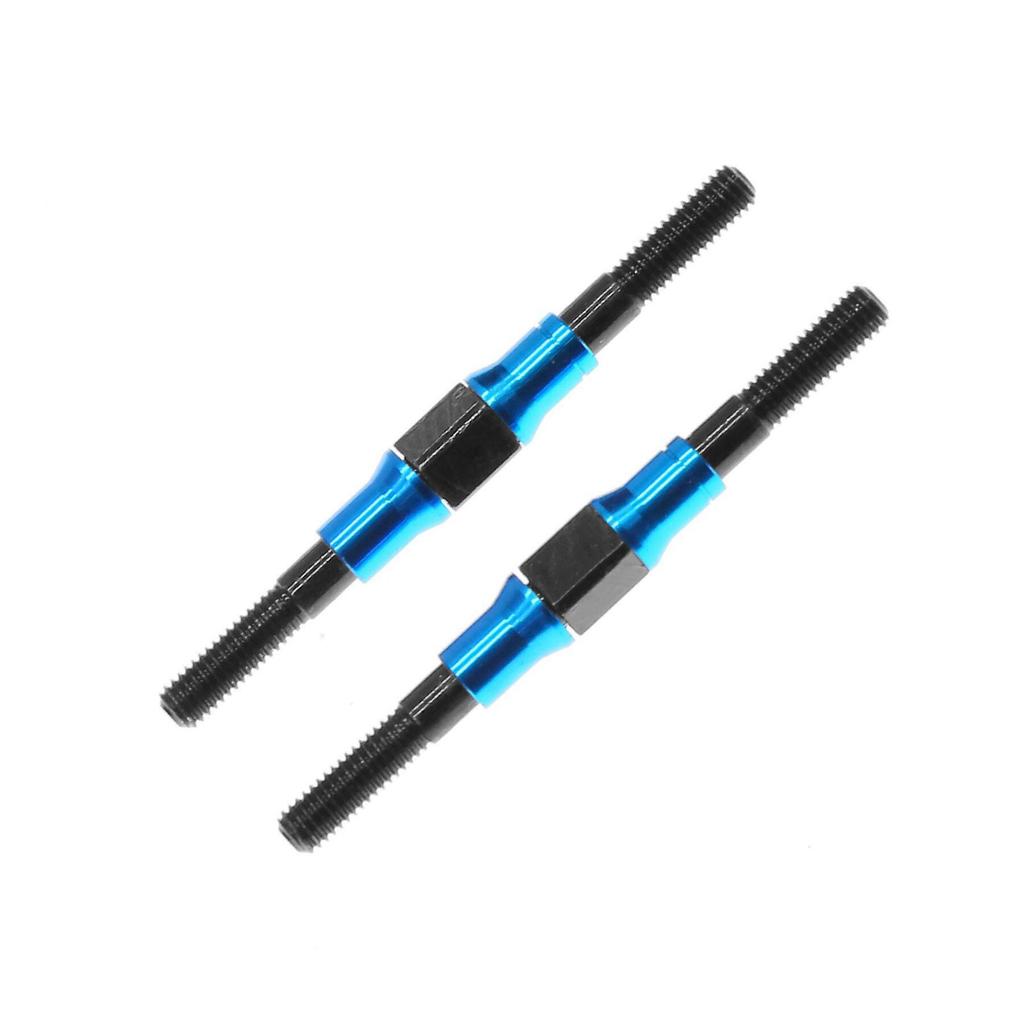 2 Pieces Lightweight 3x42mm Aluminum Turnbuckles Ideal For DIY Remote Control Car Modifications
