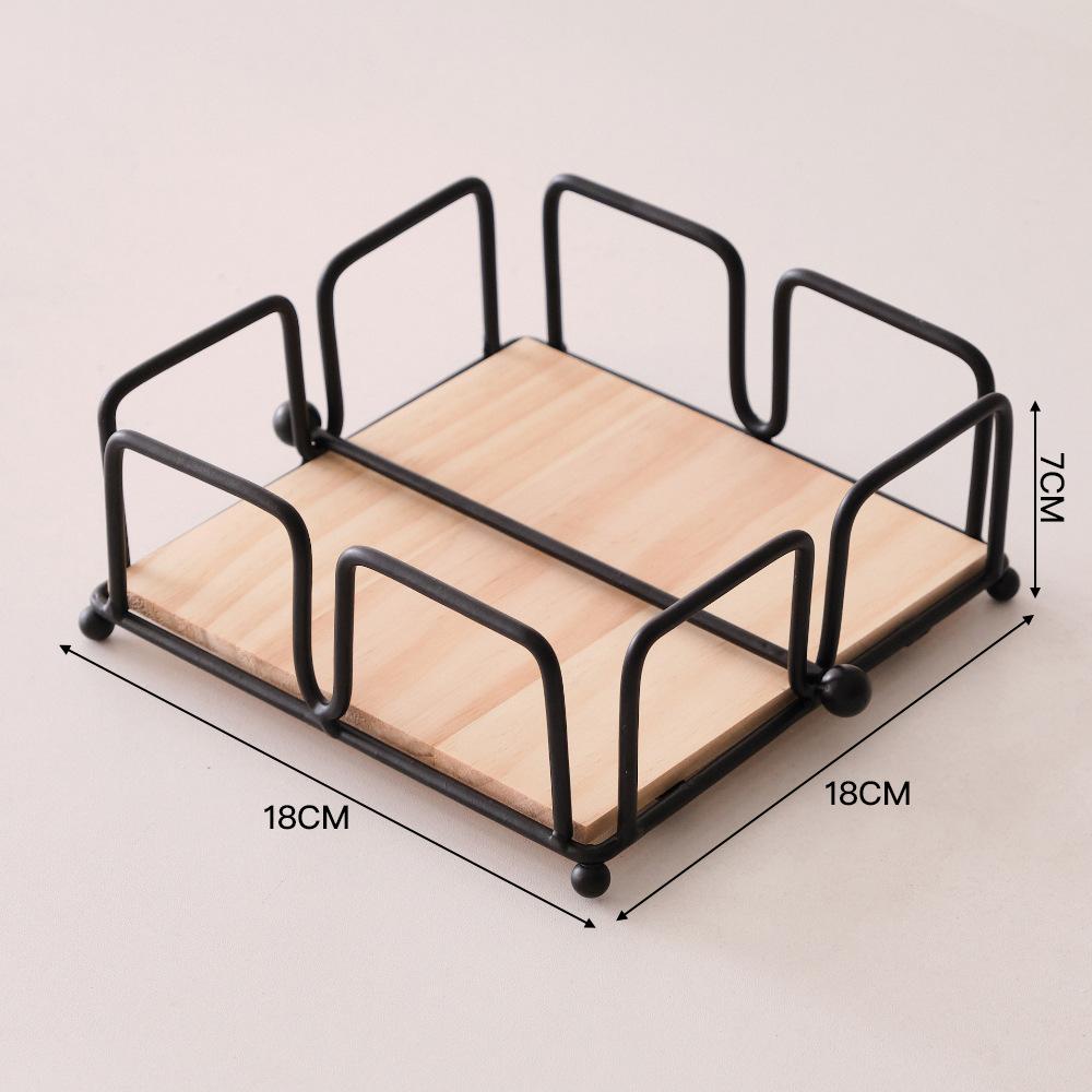Hotel Cafe Restaurant Table Square Tissue Storage Rack