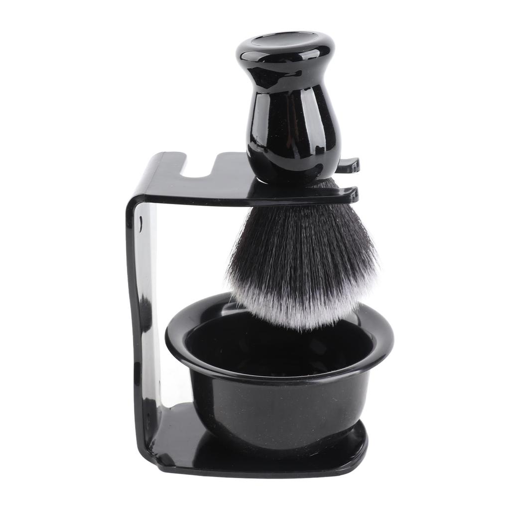 3pcs Beard Shaving Brush Bowl Holder Men Beard Cleaning Face Hair Style Tool Set