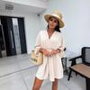 Vestido de Otoño con Cuello y Cintura Larga para Mujer