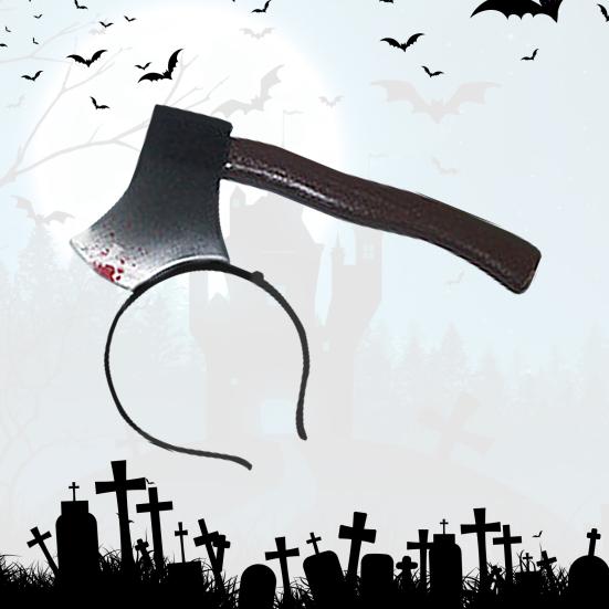 Bleeding Knife Elastic Horror Headband Plastic Head Hoop Accessory Funny Prop Party Favors