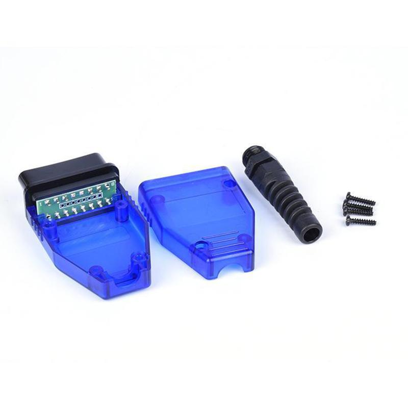 1 Set OBD Male Plug OBD2 16Pin Connector OBD II Adaptor OBDII Connector J1962 OBD2 Connector
