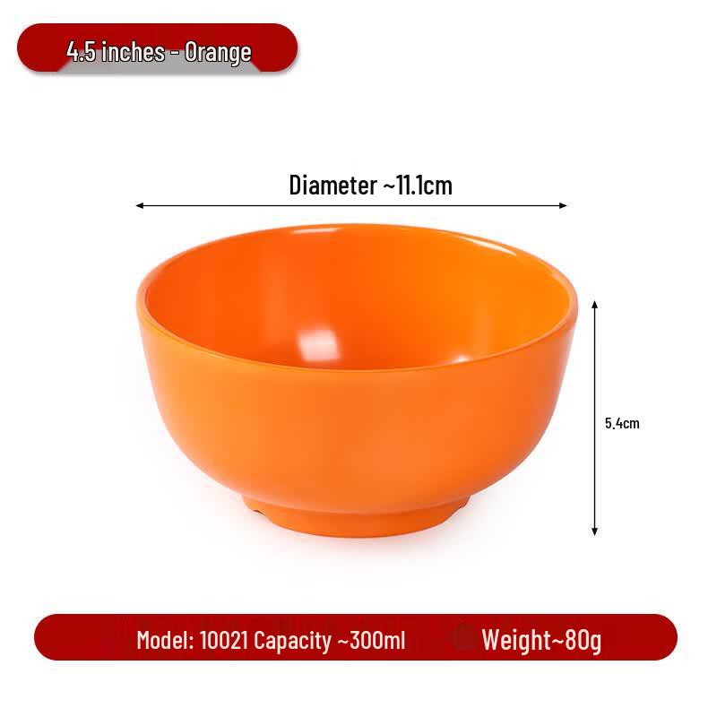 DeRuiEn 4.5-inch Melamine Asian Noodle Bowl