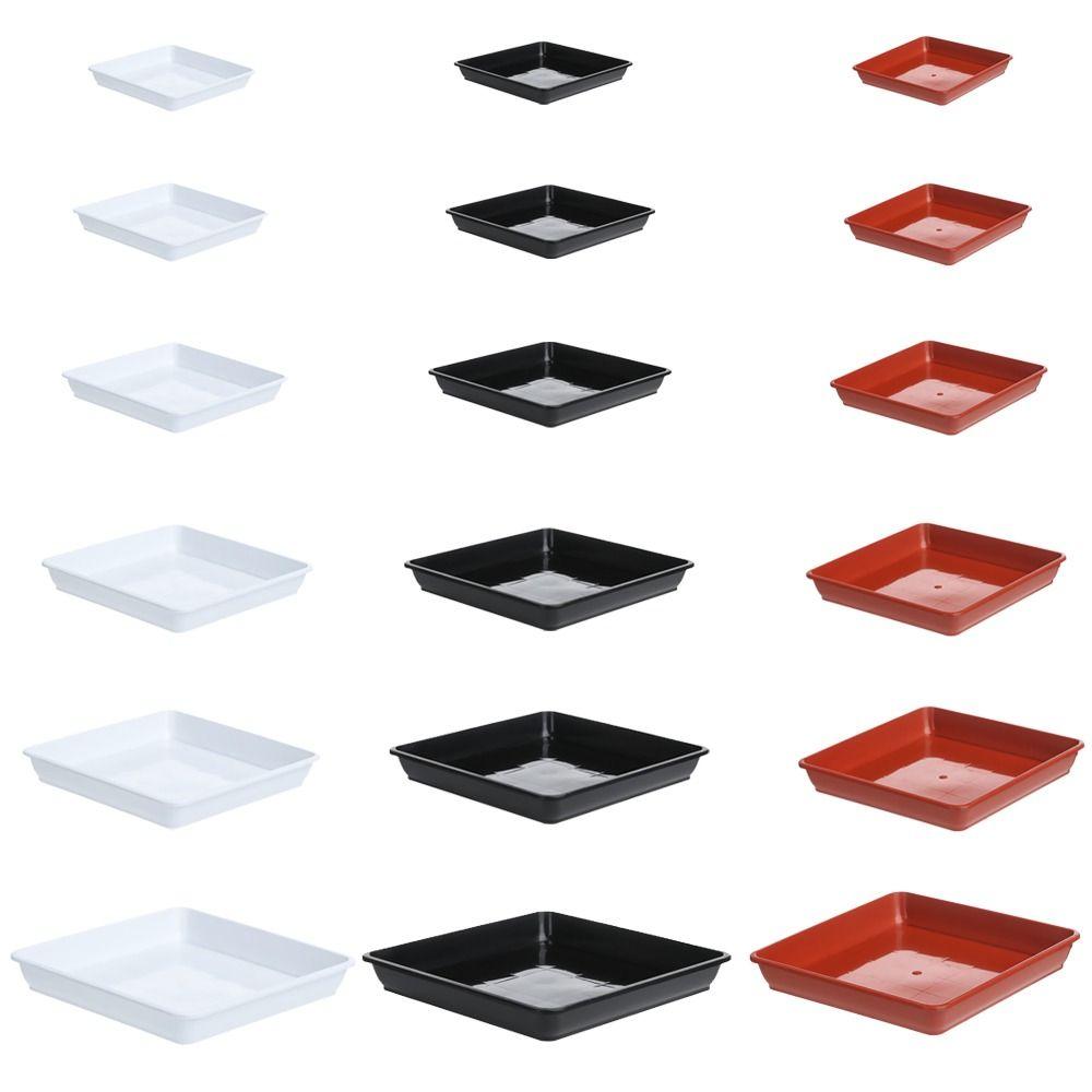 1Pcs Garden Square Flower Pot Drip Trays Plant Saucer Indoor Outdoor Plastic Tray Saucers