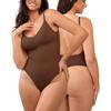 Große Größe Nahtloser Rückenfreier Po-Hebender Bauchkontrollierender Formender Bodysuit Formwäsche