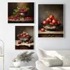 Vintage Country Kitchen Strawberry Lemon Fruit Still Life Posters Prints Canvas Painting Wall Art Picture Living Room Home Decor