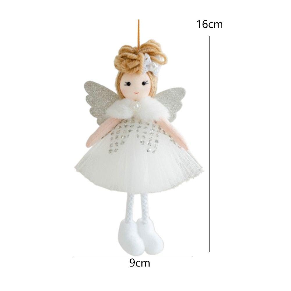 Soft Wings Angel Girl Pendant Cartoon Christmas Tree Hanging Decoration  New Year Festival Gifts