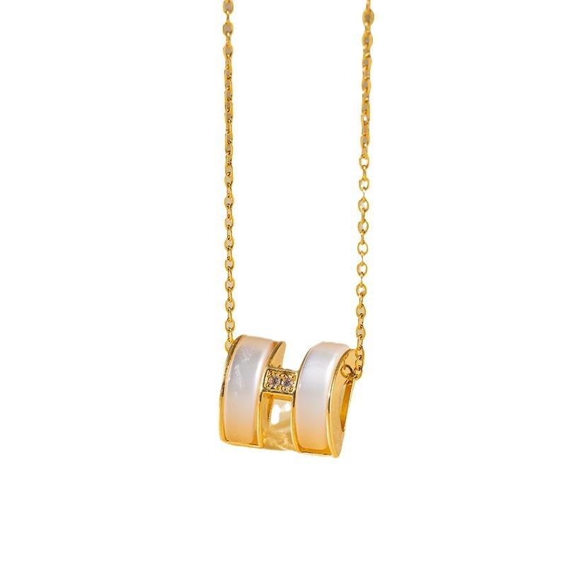 Necklace women's micro-inlaid zircon summer new fashion light luxury collarbone chain women's tide niche high sense