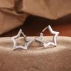 3D Geometric Hollow Star Earrings: Niche Design, Sweet & Cool Style