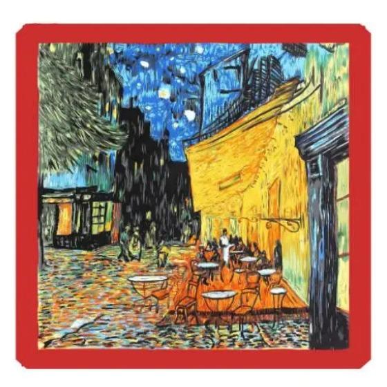 12mm Real Silk Hijab Scarf Luxury Pure Silk Stain Scarfs Soft Silky High Quality Women Designer Oil Painting Printing Head Scarf