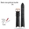 For Bao-ruo Watch Band 88105L/88103L/GG015 Genuine Leather Watchband Notched Bracelet Red Brown Black Fashion Strap Women 18mm