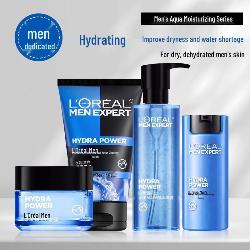 L'Oréal Men's Hydro-Moisturizing Set: Facial Cleanser & Hydro-Gel Lotion