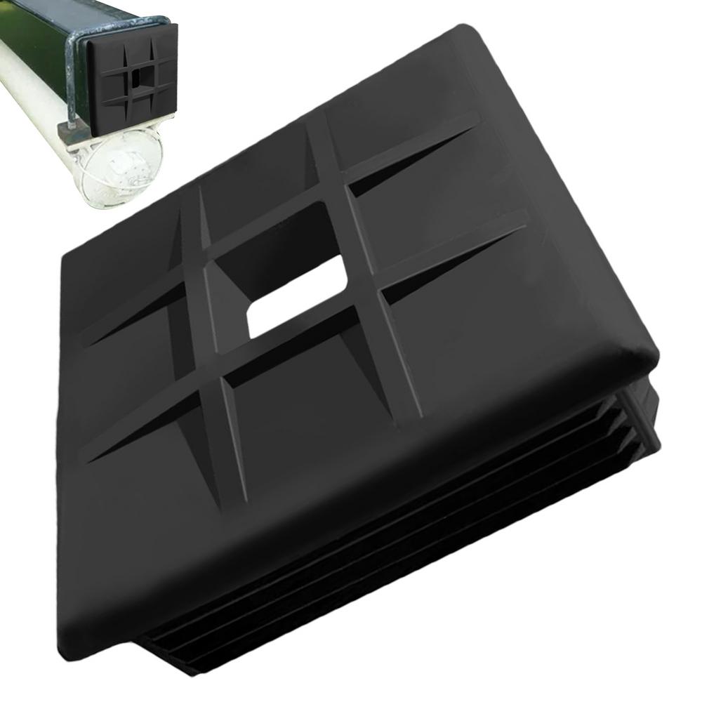 

Заглушки бампера 4-дюймовые квадратные резиновые заглушки бампера Защитные колпачки для прицепа Крышка бампера для прицепа Квадратные запирающиеся заглушки для прицепа чёрный