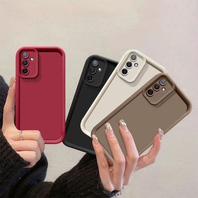 Camera Lens Protection TPU Black Case For Samsung M16 F16 A26 A56 A36 A26 A16 5G Soft Silicone Shockproof Phone Cover