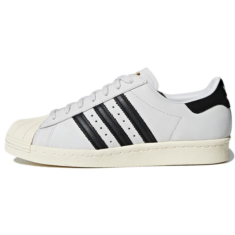 Adidas Originals Superstar 80s Comfortable Low-Top Sneakers Women Sneakers Gray Black CQ2512