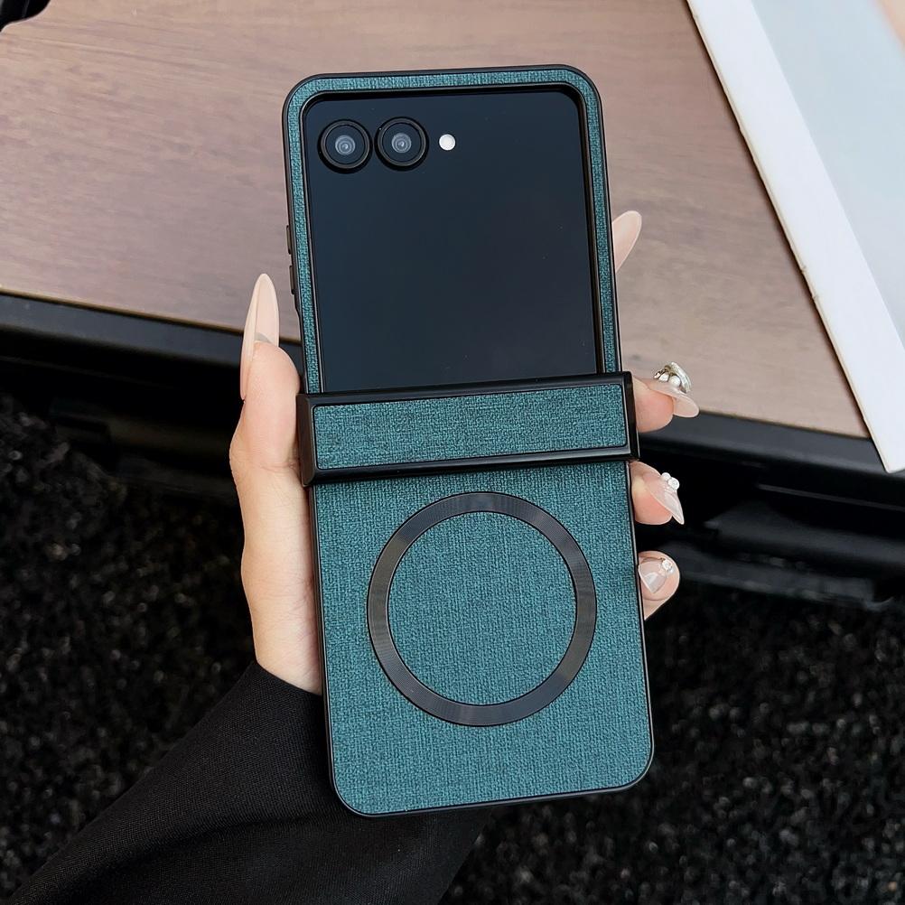 Magsafe Magnetic Wireless Charging Case For Motorola Razr 60 Ultra Razr60 Moto Razr 50 Razr 2024 Cloth Full Cover