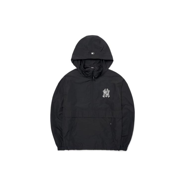 

New MLB Quick Dry Windbreaker Jacket Unisex Black 3AWJS0321-50BKS M