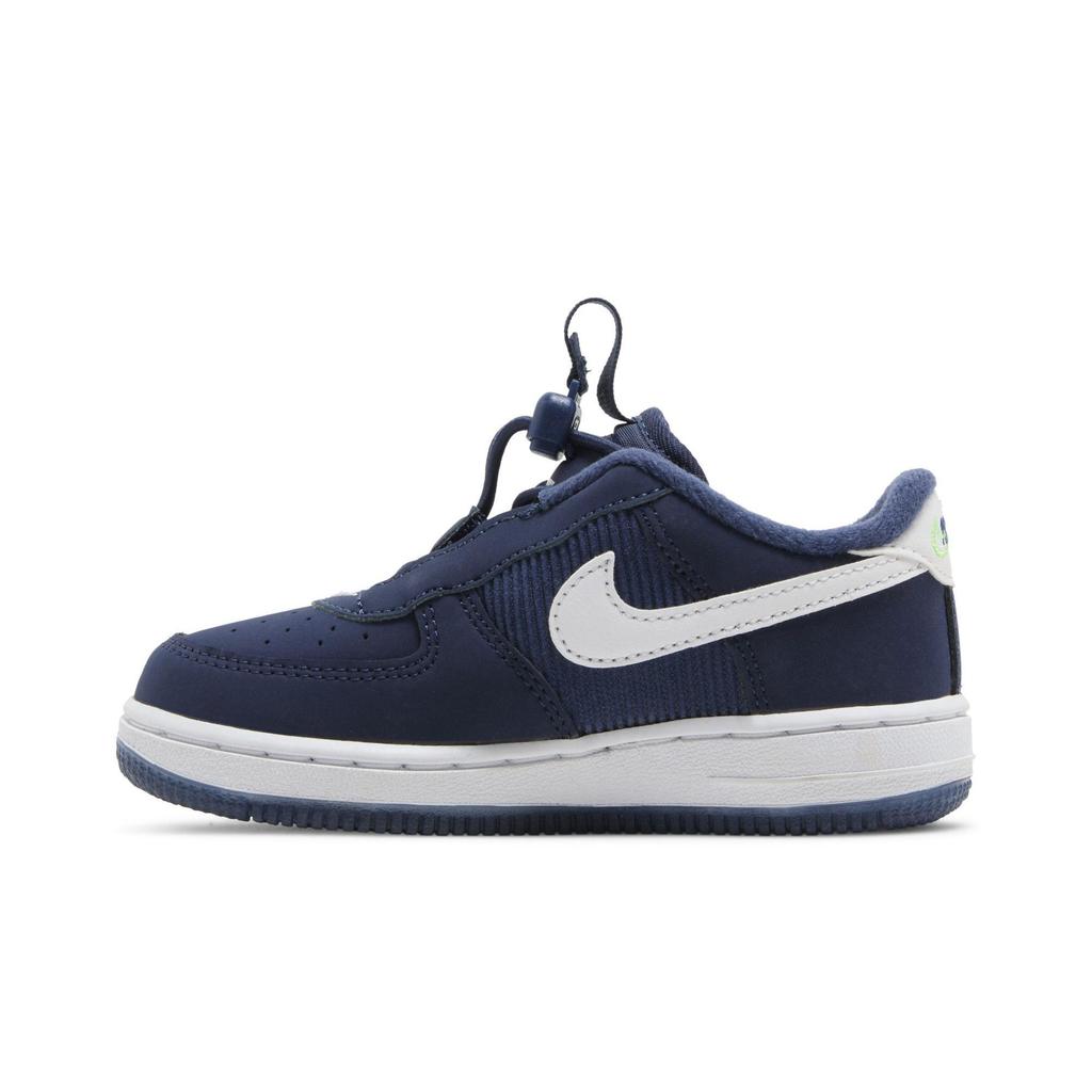 Nike Force 1 Toggle SE Toddler 'Peace' (Unisex) Midnight Navy / Lime Glow / White Toddler Shoes DB1819 400