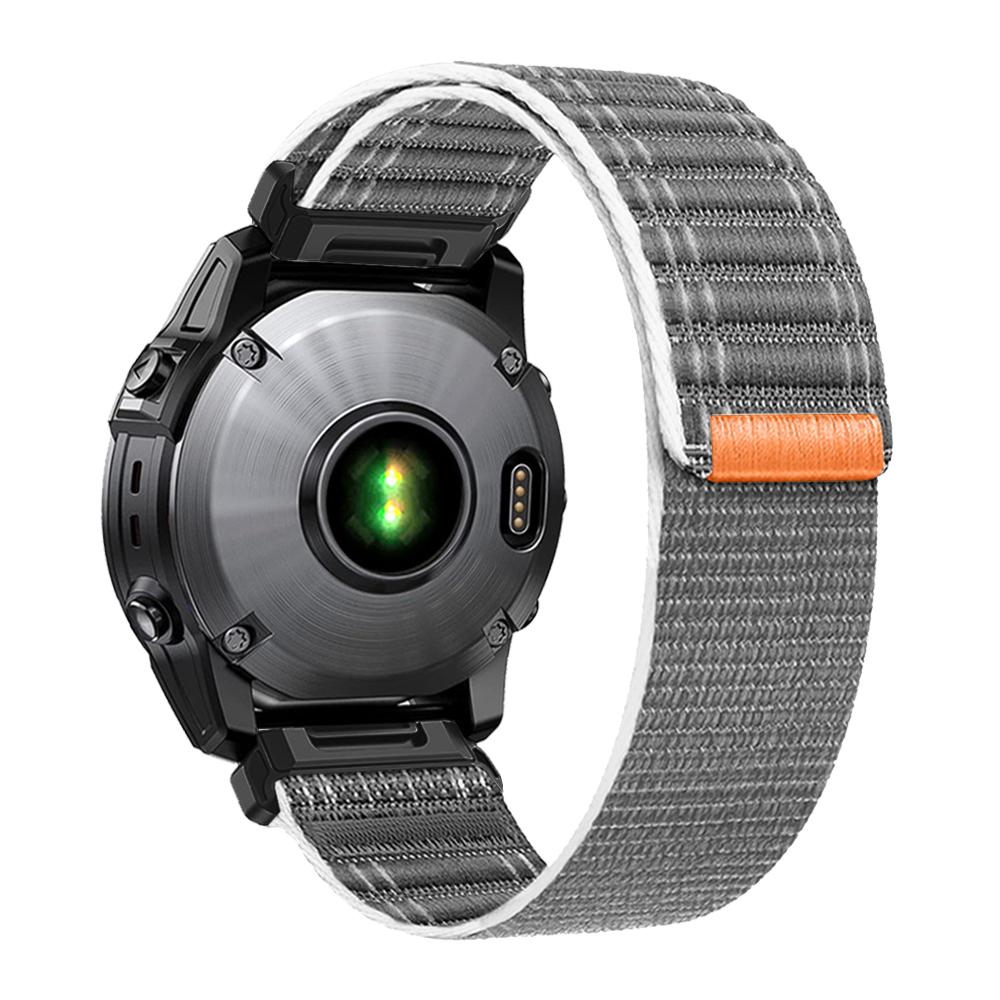 

Плетеная нейлоновая ремешок для Garmin Fenix E 8 47мм 51мм 7 7X 6 6X/Epix Pro Gen 2/Instinct 3 50мм 45мм QuickFit 22мм 26мм Ремешок Браслет QuickFit 26mm серый