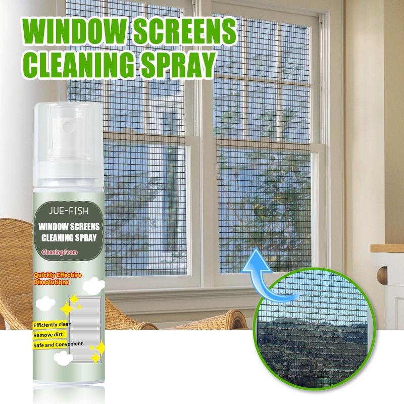 Powerful Window Glass Cleaner Spray Strong Decontamination Foam Oil Stain Remover Leaves Surfaces Bright for Home and Office