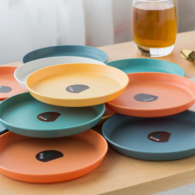 Creative Round Snack Tray Home Bone spitting Dish Fruit Tray High Appearance level Cake Plate Table Snacks Storage