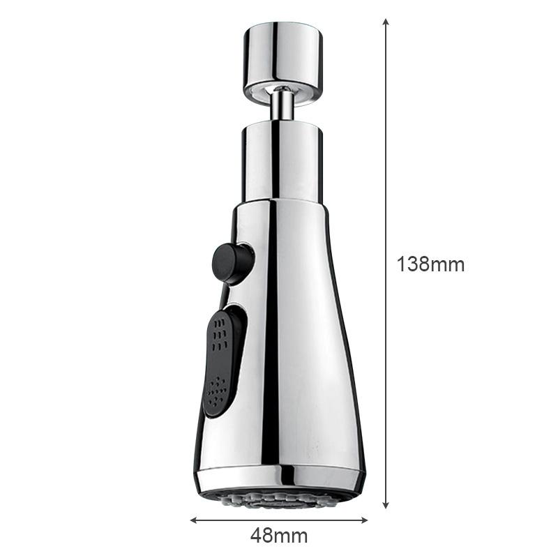 360 Rotating Faucet Extender Three Modes Anti-Splash Sink Faucet Sprayer for Kitchen Bathroom Home Water Saver Shower Spray Head