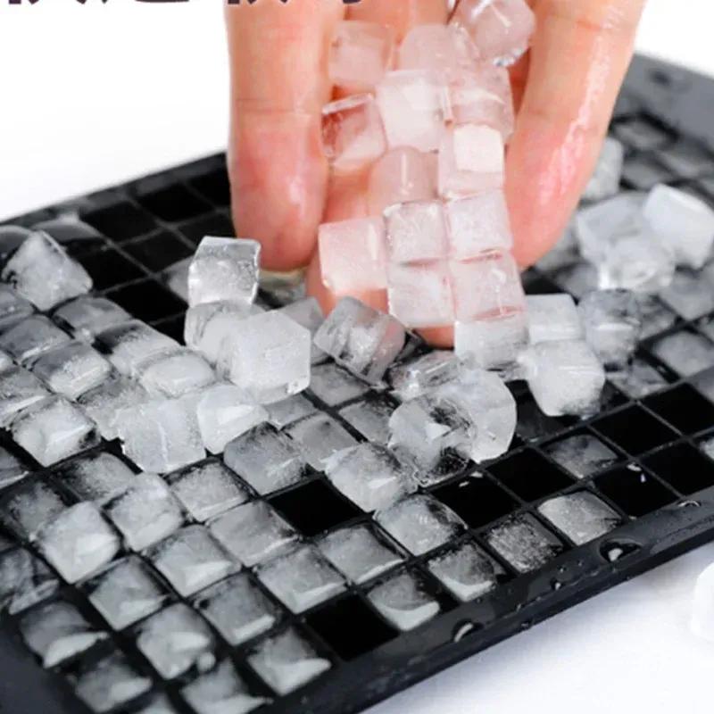 1 Pcs Food Grade 160 Cavity Silicone Bar Ice Tray Mini Ice Cubes Small Square Mold Ice Maker Kitchen Bar Ice Making Accessories