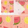 Set Of 2 Flat Printing Curtains Without Rod Fruit Party Design Women Is Day Festival Chic Print Curtain Made Polyester Machine Washable