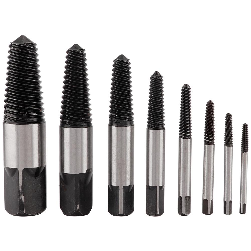 8 Pieces Screw Stud Remover Set Broken Damaged Bolt Extractor