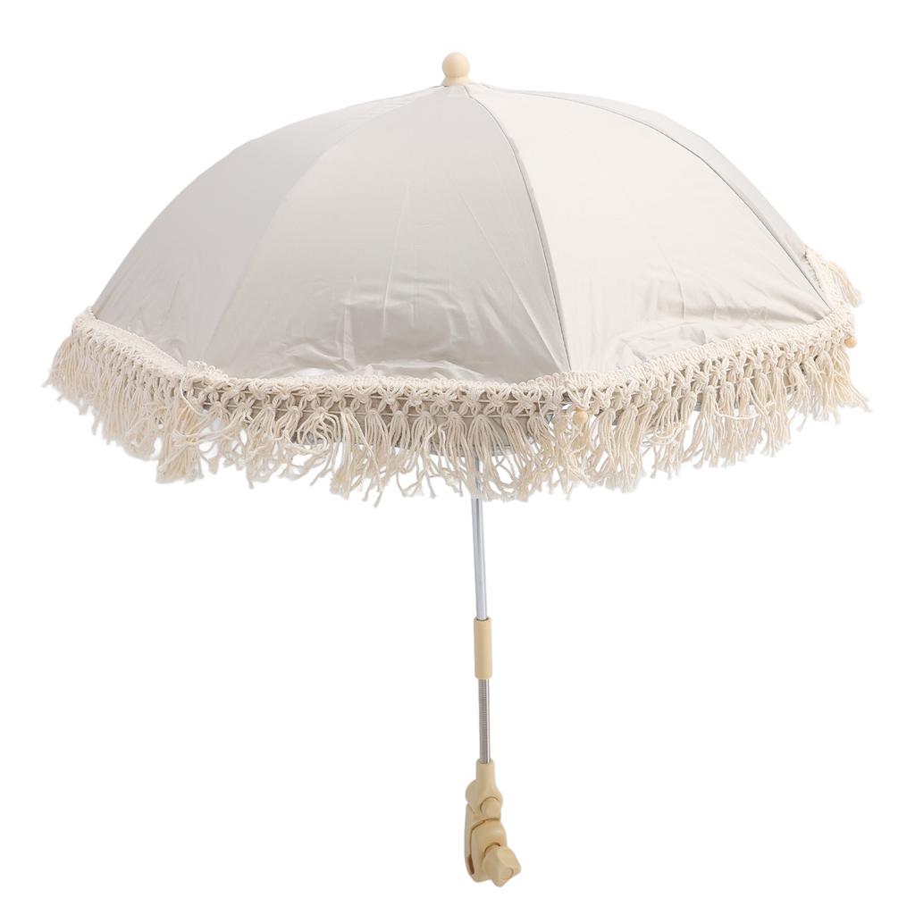 Kinderwagen Schirm Sonnenschutz UV-Schutz Winkelklemme Zum Aufklemmen Baby Sonnenschirm für Strandkorb Kinderwagen