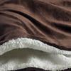Double-Layer Lamb Fleece Cotton Blanket - Thick, Soft, and Comfortable with Customizable Logo for Office or Car Use.