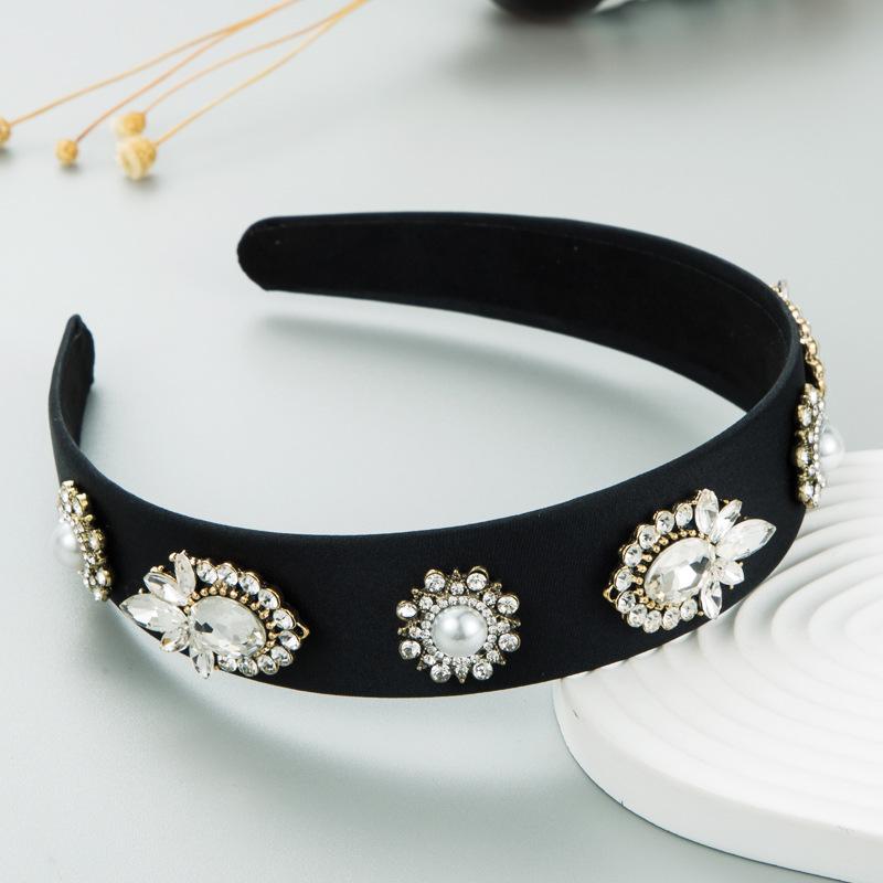 Baroque Rhinestone Handmade Metal Bee Headbands Hairbands For Women Girls Hair Accessories