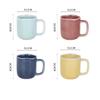 Shunxiang Ceramic Coffee Mugs with Handle Ceramic Glaze Solid Color Mug Irregular Cup Mouth Home Breakfast Oat Water Cup Gifts