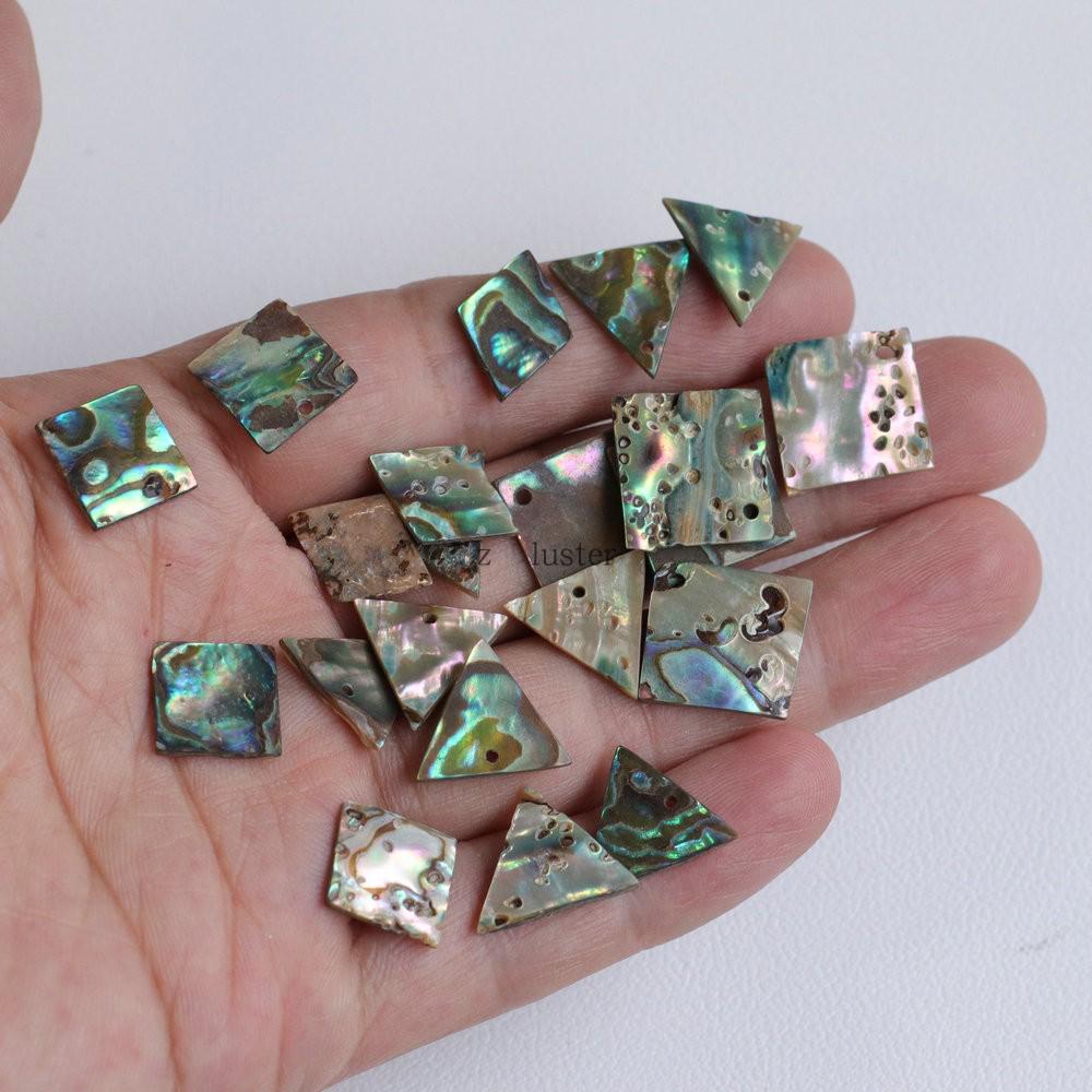 New Zealand Abalone Shell Pendant Charm - Ancient Style Hairpin & DIY Earring/Clothing Accessory.