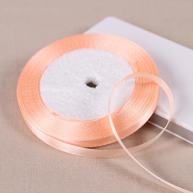 25Yards 6mm Silk Satin Ribbons for Crafts Bow Handmade Accessories for Clothing Accessories and Hats DJIY
