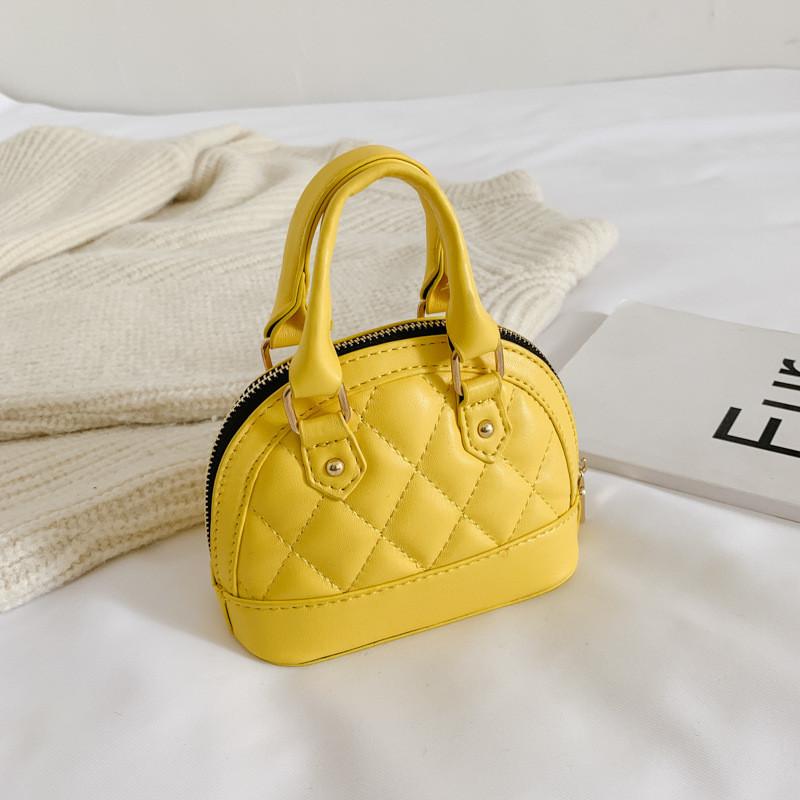 Adorable Mini Shell Bag For Kids Stylish Korean Design With Soft Pu Leather Material