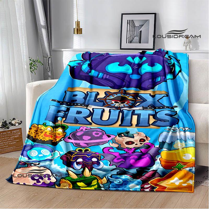 Coperta con stampa di frutti B-blox Coperta da picnic Coperte calde Coperta da esterno Coperte per letti domestici Regalo di compleanno