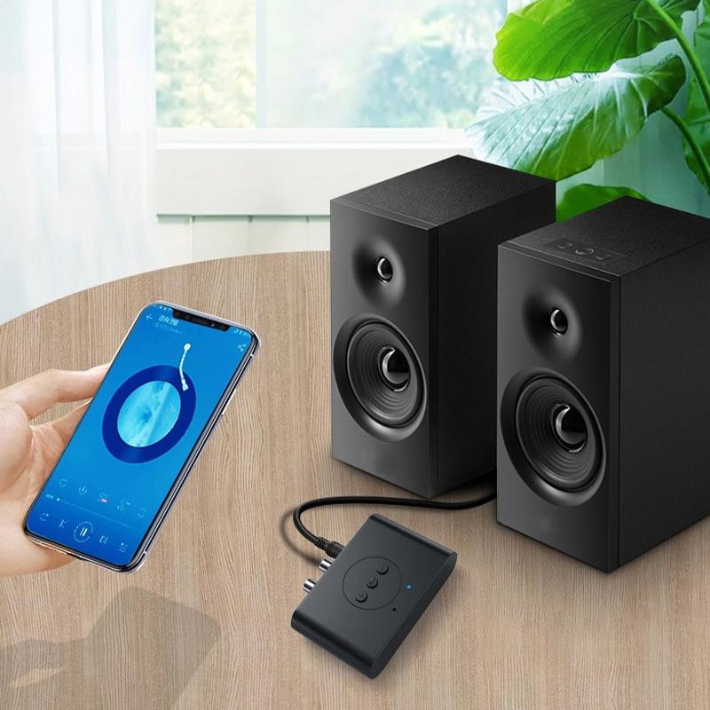 B21 Bluetooth-compatible 5.0 Audio Receiver U-Disk RCA 3.5mm AUX Jack Stereo Music Adapter