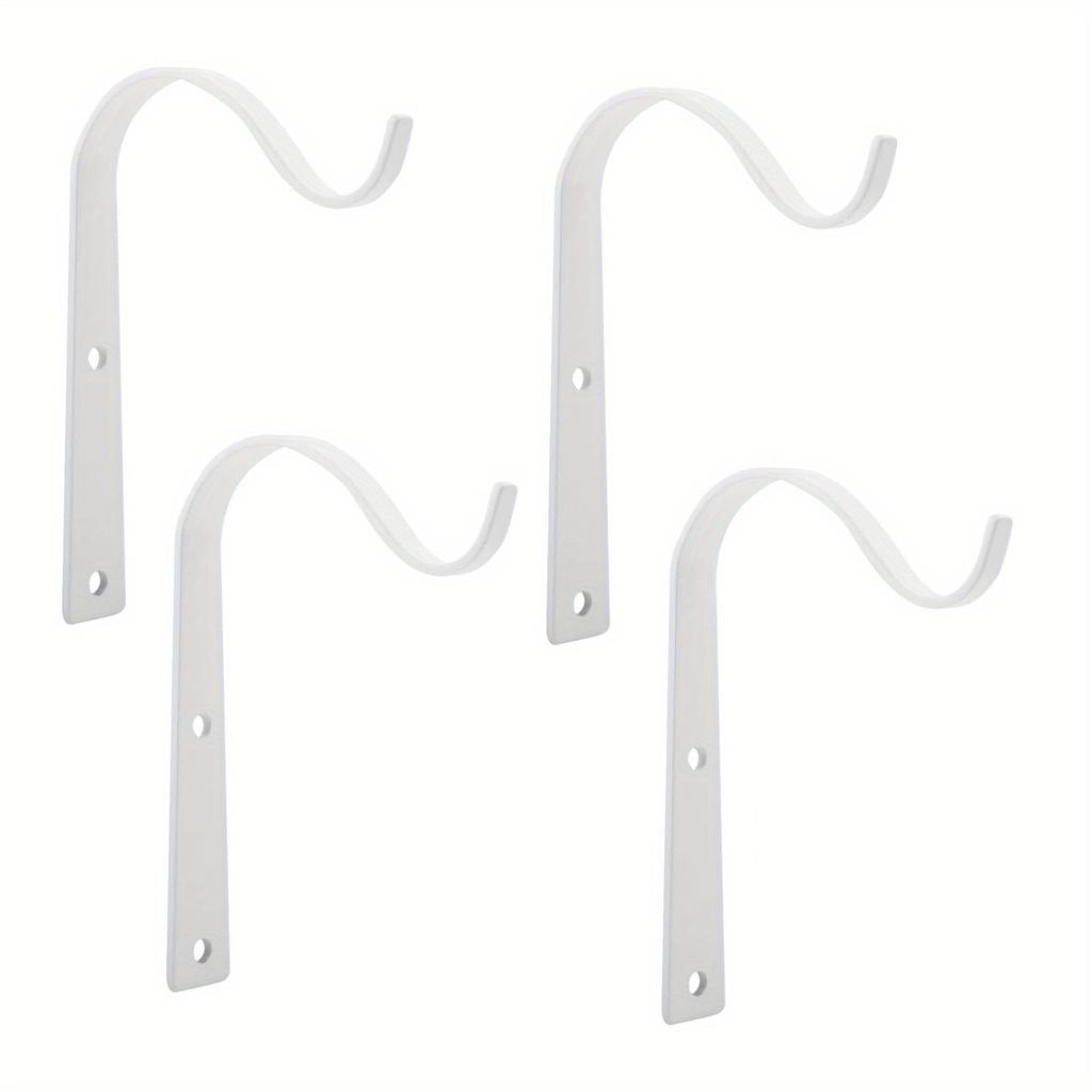 1/4/6 Pack Plant Hanger Bracket, Iron Wall Hooks Decorative Coat Hook For Hanging Planter, Lanterns, Mason Jar,  Indoor Outdoor Rustic Home Decor