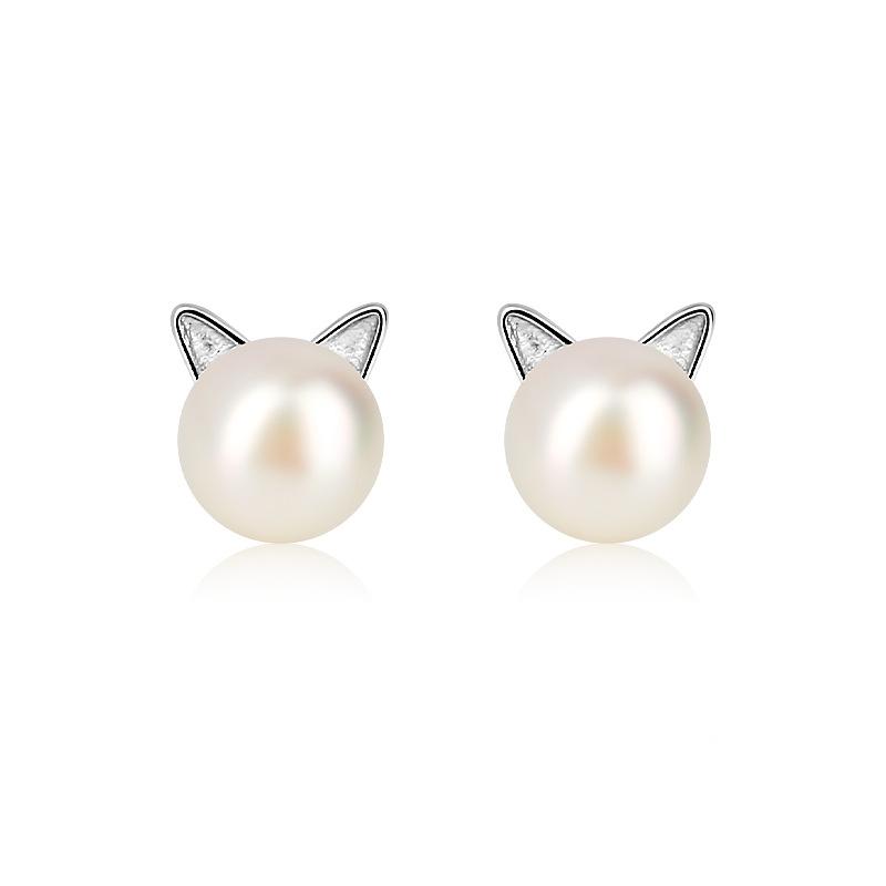 

Кошачьи ушки серьги-гвоздики женские простые милые милые темпераментные японские корейские все модные серьги