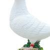 Resin Sculpture Fake Birds Model Decorative Collections White Pigeon Figurine Simulation Pigeon Statue for Home Office Garden