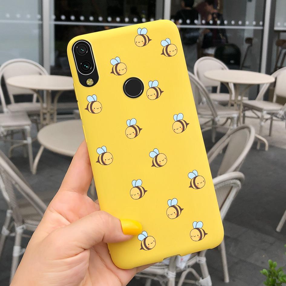 Soft Case For Xiaomi Redmi Note 7 Cover Funda For Redmi 7 7A Fashion Silicone Sunflower Phone Case on Redmi Note7 Pro Back Cover