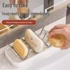 Stainless Steel & Ceramic W-Shape Soap Dish - Creative Bathroom Draining Holder